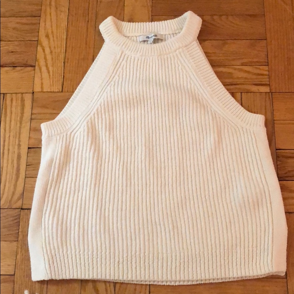 Madewell knit high neck tank top